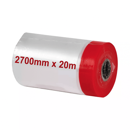 GOLDBÄNDER RED“ Premium Abdeckband + Masking Abdeckfolie für Maler & Renovierung 20 m x 270 cm
