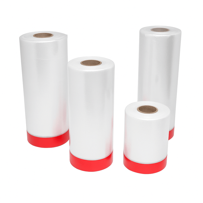 GOLDBÄNDER RED Premium Abdeckband + Masking Abdeckfolie für Maler & Renovierung