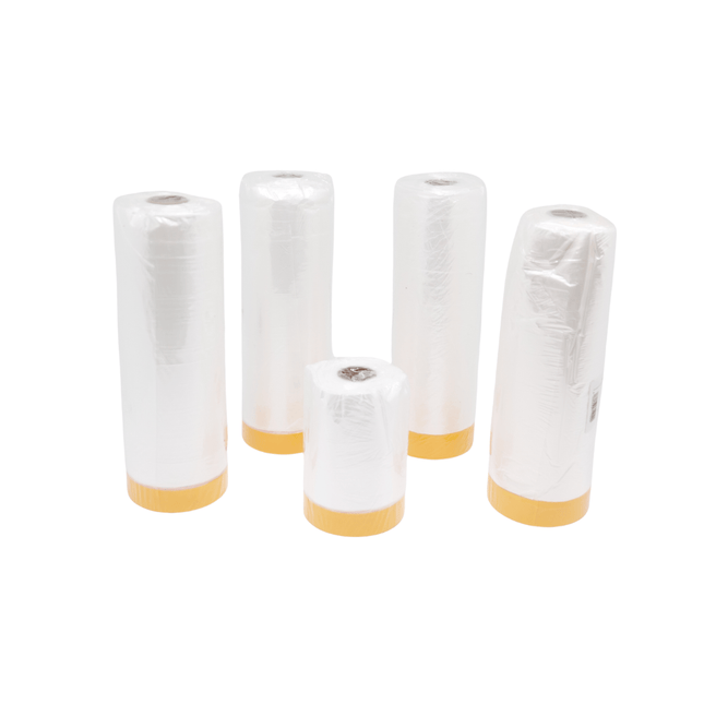 Goldband Masker – Abdeckfolie mit Klebeband | Malerfolie mit Washi-Tape