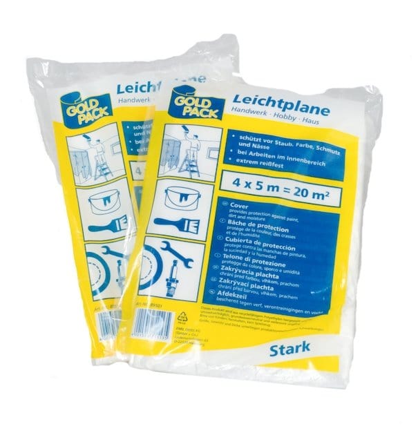 Hdpe Abdeckplane 6my dick - 4m x 5m (20m²) 1435