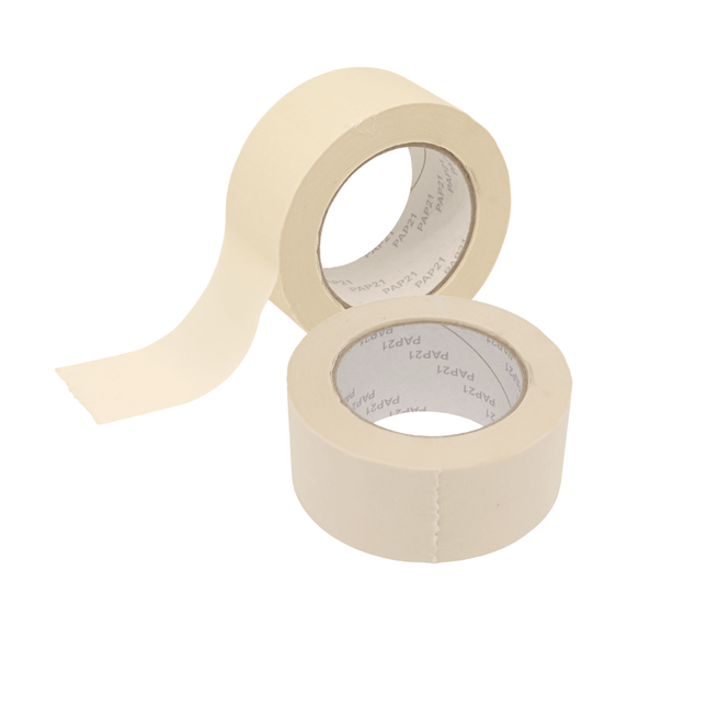 Malerkrepp Abklebeband Abdeckband Malerband 50mm x 50m – Feinkrepp, beige