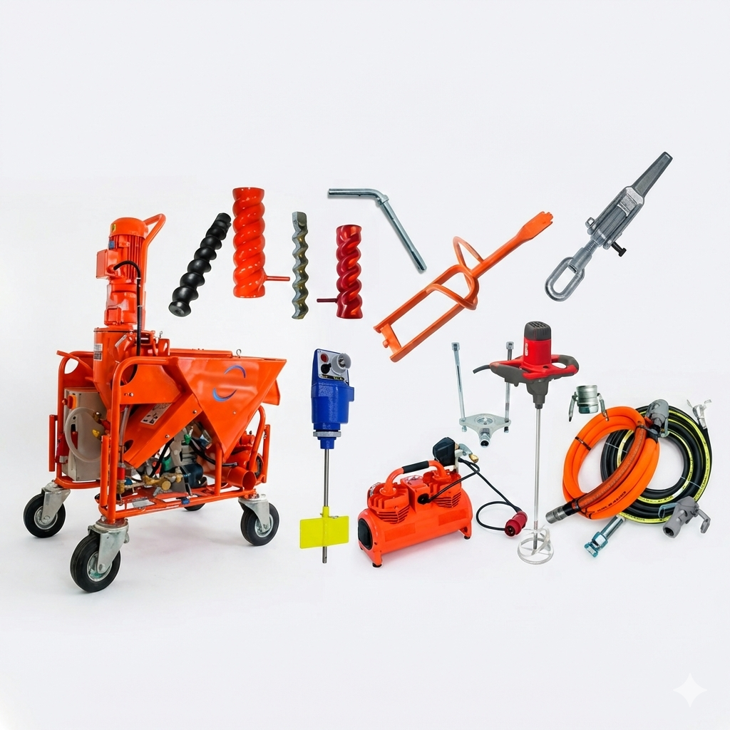 Verputzmaschine-Ersatzteile & Zubehör: So vermeiden Sie Stillstand und sichern Top-Ergebnisse