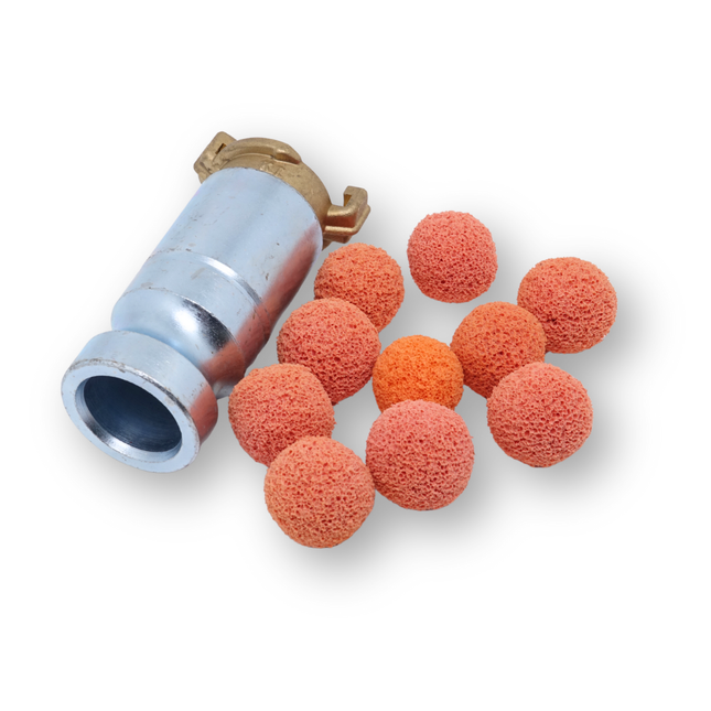 Putzstück 25 V-Teil mit Geka & 10 Stück Schwammkugeln 1606