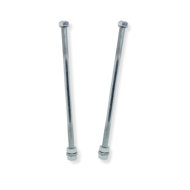 2 x Zuganker 370 mm mit Bundmutter M16 für Flansch