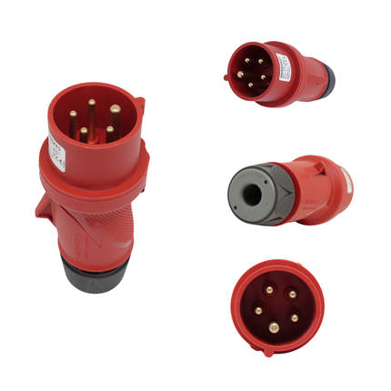 Mennekes CEE-Stecker 13506, 16 A, 4-polig (3P + PE), 400 V, IP54