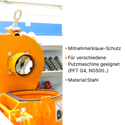 Schutzrohr für Mitnehmerklaue