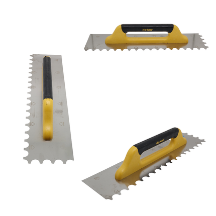 Rostfrei Zahnkelle halbrund mit Softgriff
DK-487