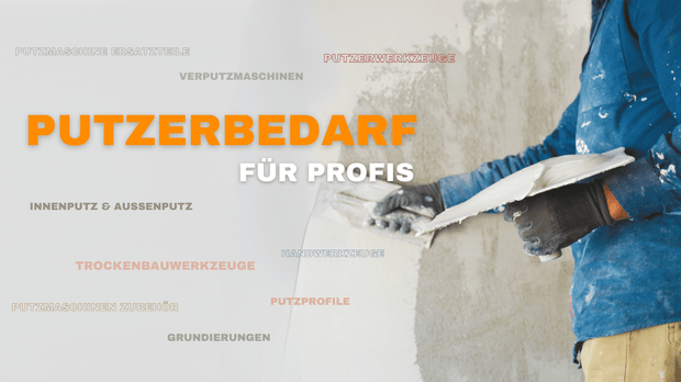Putzmaschinen Zubehör, Putzerwerkzeug, Baustoffhandel
