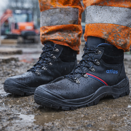 Atlas knöchelhoher Sicherheitsschuh ANATOMIC BAU 500 S3, Weite 10