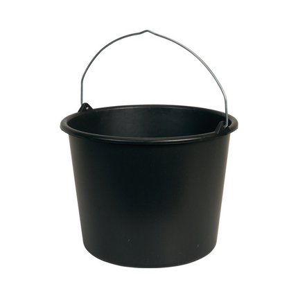 Baueimer GRIPLINE D Kunststoff 12 L-Schwarz