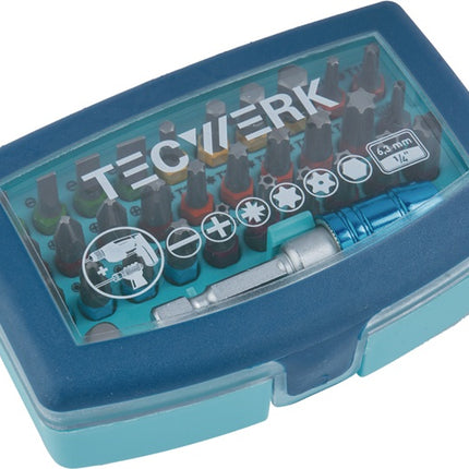 Bitsortiment 32-teilig Schlitz/PH/PZD/TX/TX-BO/6Kt.