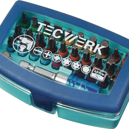 Bitsortiment 32-teilig Schlitz/PH/PZD/TX/TX-BO/6Kt.