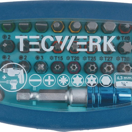 Bitsortiment 32-teilig Schlitz/PH/PZD/TX/TX-BO/6Kt.
