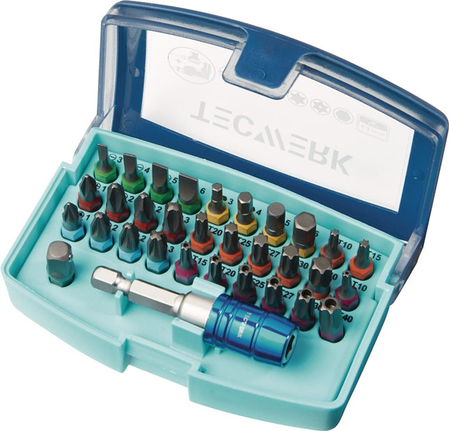 Bitsortiment 32-teilig Schlitz/PH/PZD/TX/TX-BO/6Kt.