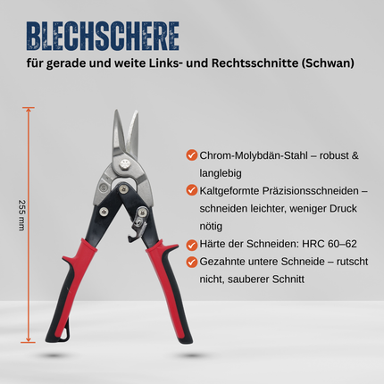 Blechschere gerade 250mm