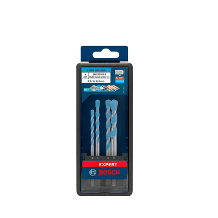 Bohrer-Set EXPERT HEX-9 Multi Construction Arbeitslänge 45/50/60/50 mm 4-teilig Ø 4/5/6/8 mm