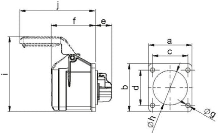 CEE Anbausteckdose  16A