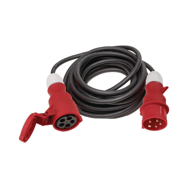 CEE-Verlängerung 400 V H07RN-F schwarz IP44