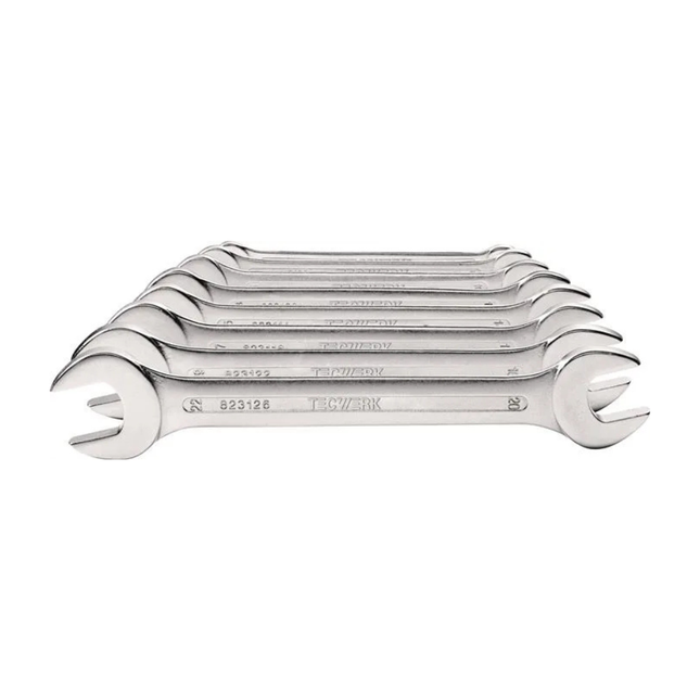 Doppelmaulschlüssel-Satz 12-teilig SW6-32 mm CV-Stahl verchromt