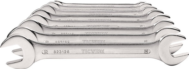 Doppelmaulschlüssel-Satz 12-teilig SW6-32 mm CV-Stahl verchromt