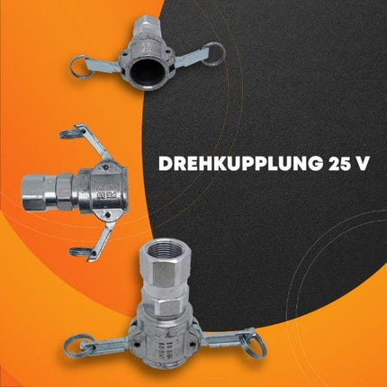Drehbar Kupplung MT25 360' ALU in 1"