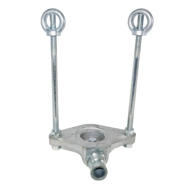 Druckflansch mit 2 * Zuganker M16 und Kupplung NW25 1228
