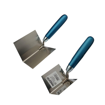 Eckenkelle Inneneck rostfrei mit Holzgriff