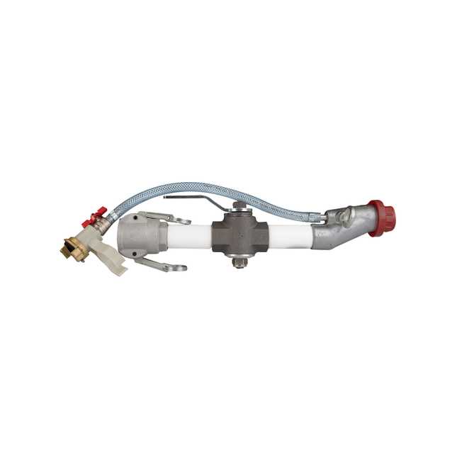 Feinputzgerät mit Absperrhahn – Spritzkopf 25 (1" IG gerade), FK12, POM Gewinderohr