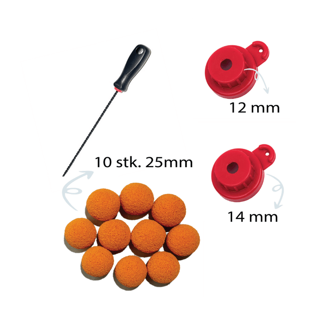 Feinputzgerät Zubehör Set - Stichling, Feinputzdüse, Schwammkugeln
