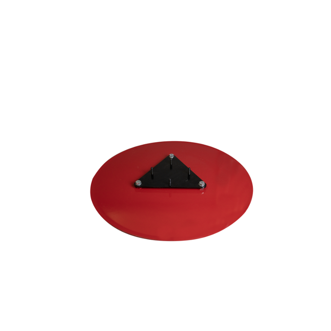 Gepresste Glättscheibe 56 cm mit Adapter, kurzem 45° Rand und 13 cm Lochkreis