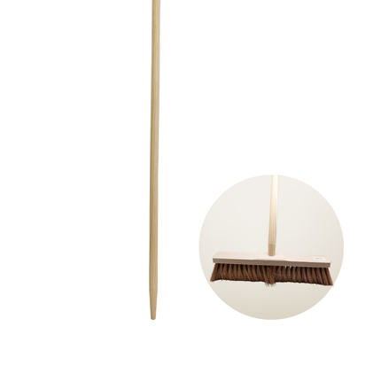 Gerätestiel Holz mit Konus - 140 cm Länge Ø 24 mm Besenstiel