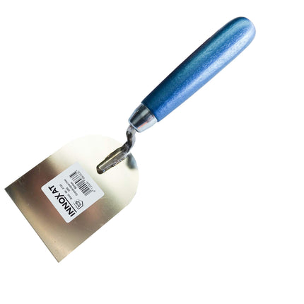 Gipserspachtel rostfrei mit G-Hals, Holzgrif 80 mm