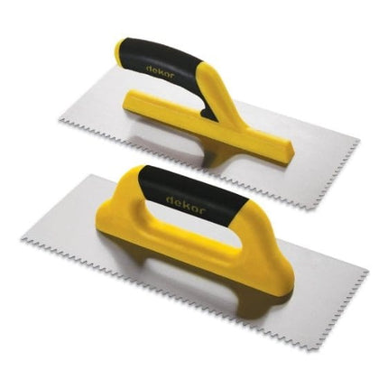 Glättekelle Gezahnt Dreieckzahn 295x120mm Offener Griff DK-325