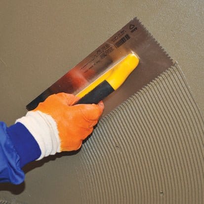 Glättekelle Gezahnt Dreieckzahn 295x120mm
