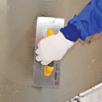 Glättekelle Gezahnt Dreieckzahn 295x120mm