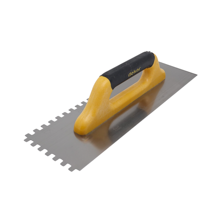 Glättekelle Gezahnt mit geschlossener Softgriff Zahnglätter 120 mm-400 mm (Zahnbreit 8x8)