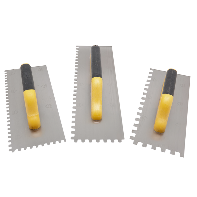 Glättekelle Gezahnt mit geschlossener Softgriff Zahnglätter