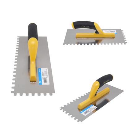 Glättekelle Gezahnt mit Softgriff Zahnglätter