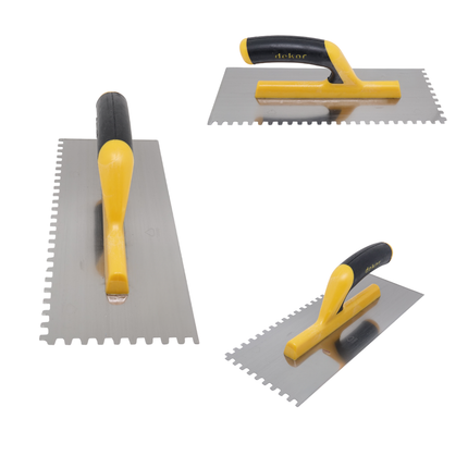 Glättekelle Gezahnt mit Softgriff Zahnglätter