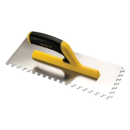 Glättekelle Gezahnt mit Softgriff Zahnglätter 10x10