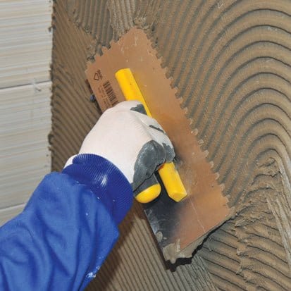 Glättekelle Gezahnt mit Softgriff Zahnglätter