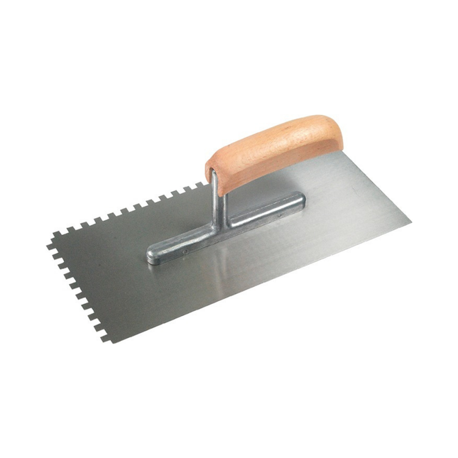 Glättekelle Länge 280 mm Breite 130 mm Zahnung 6x6 Stärke 0,7 mm