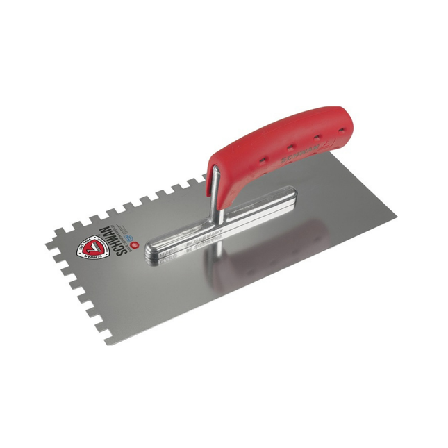 Glättekelle Länge 500 mm Breite 130 mm gehärtet m. Holzheft Stahl Stärke 1,1 mm