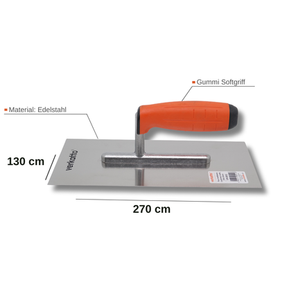 Glättekelle Softgriff  270x130mm