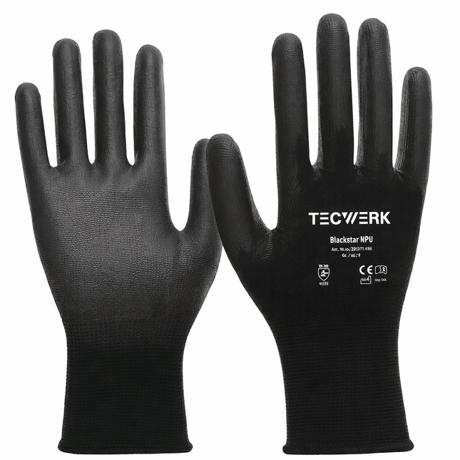 Handschuhe Blackstar NPU schwarz EN 388 PSA-Kategorie II