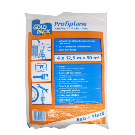 HDPE-Abdeckplane -profi- ca. 12 µm 4 x 12.5 m