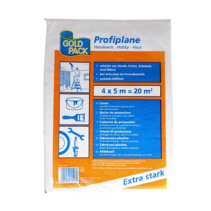 HDPE-Abdeckplane -profi- ca. 12 µm 4 x 5 m