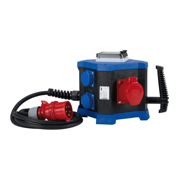 HEDI Baustromverteiler Drehstrom 32A 2x CEE + 4x 230V, 19,5 kWH07RN-F 5G4,0