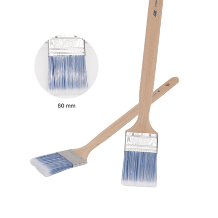 Heizkörperpinsel Aqua Pro – 50 mm / 60 mm / 75 mm – Profi-Lackierpinsel für Wasserlacke 60 mm