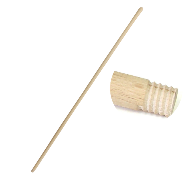 Holz-Besenstiel mit Gewinde – 120 cm & 150 cm